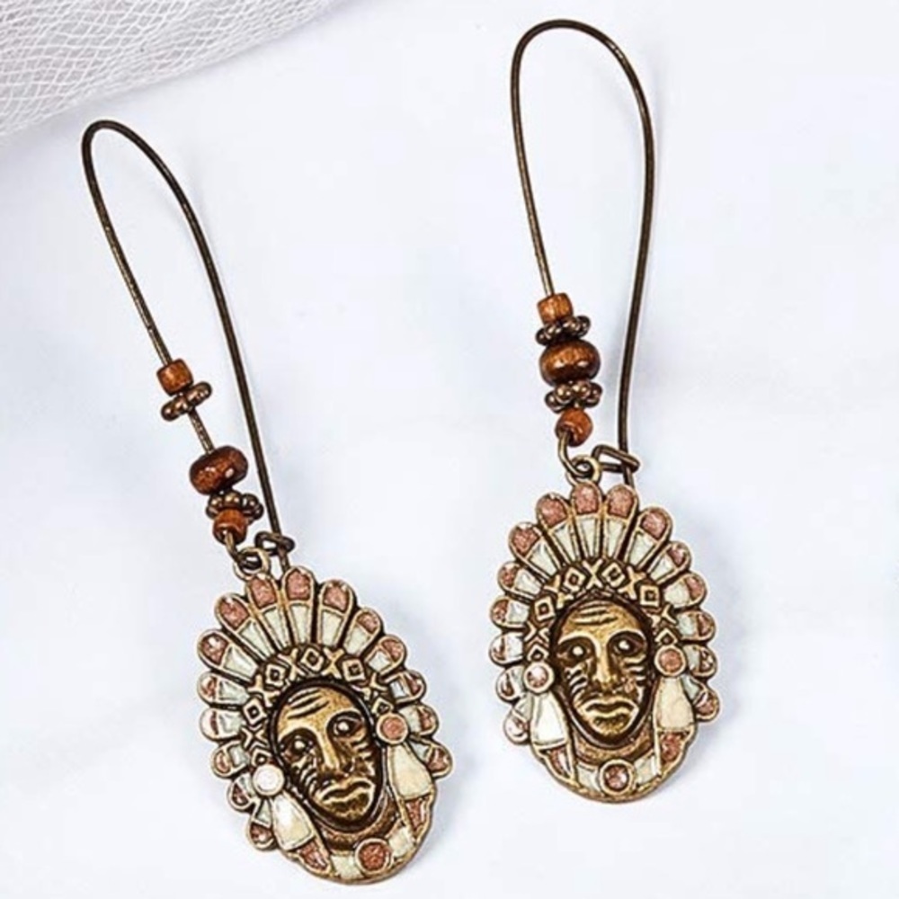 UNIQUE BOHO ANTHRO earrings jewelry set